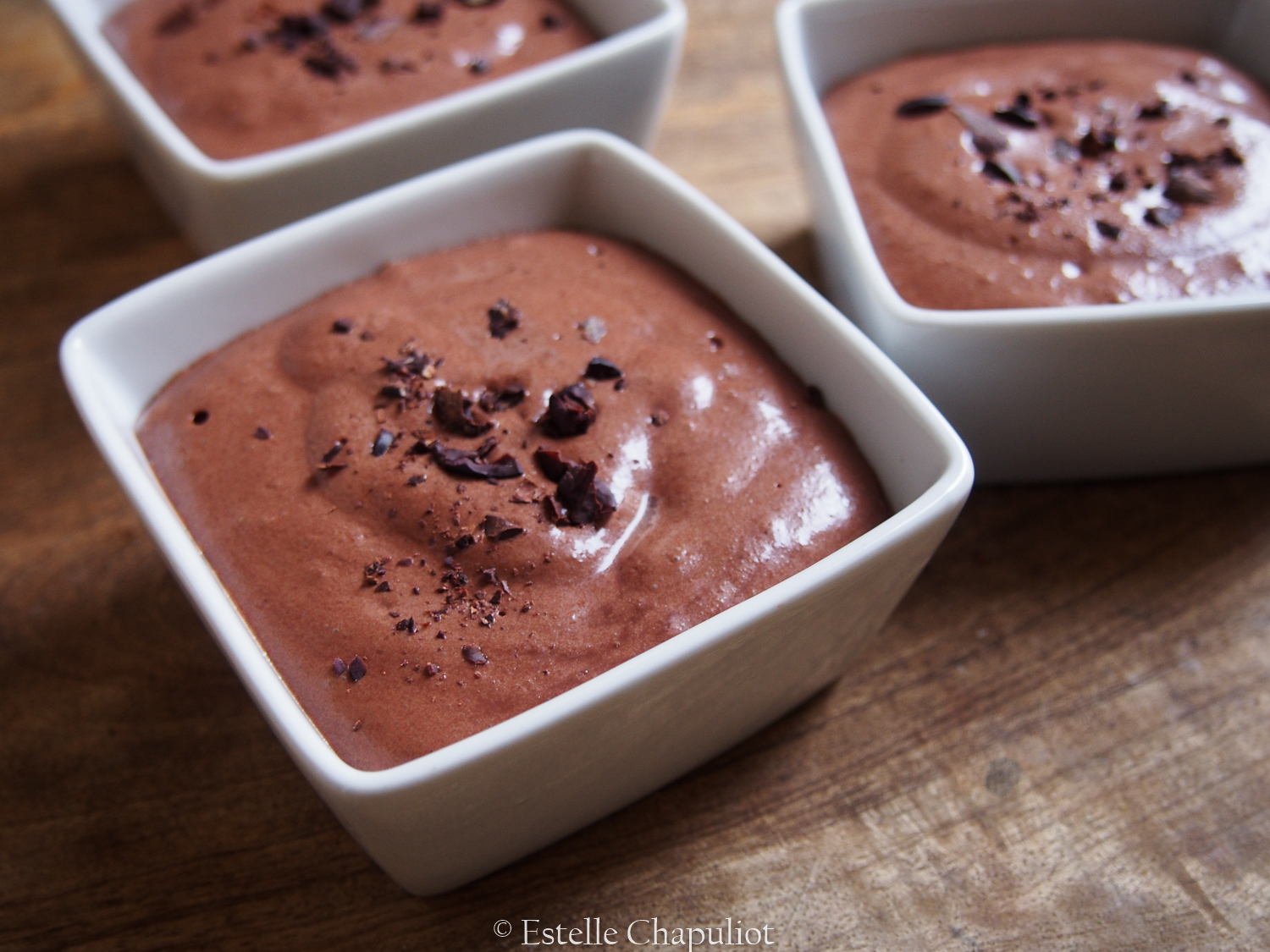 Mousse au chocolat végétale