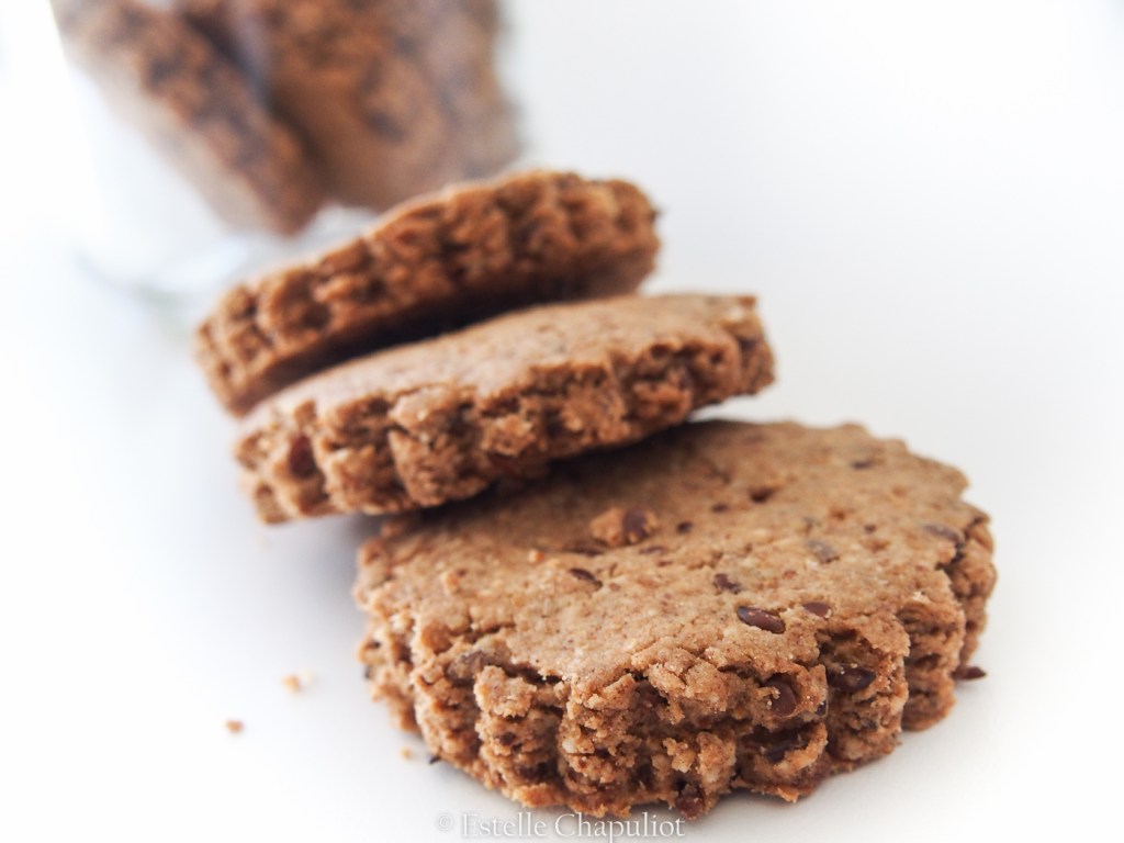 Sablés sorgho - sésame - lin - citron (sans gluten, possible vegan)