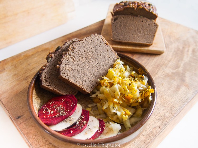 Pain sans gluten maison au sarrasin et pois cassés