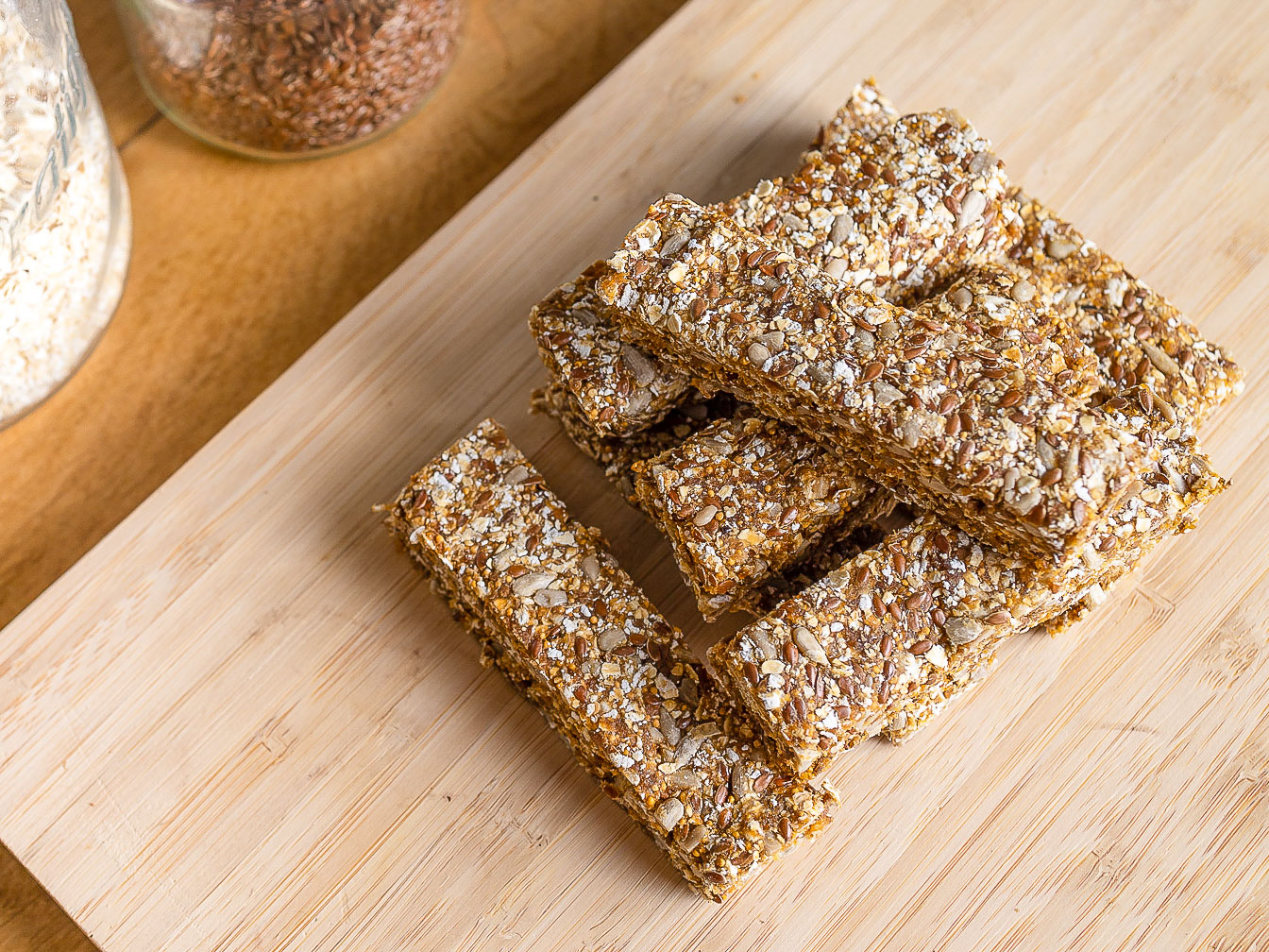 Barres énergétiques saines, vegan et sans cuisson
