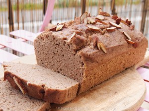 Cake pomme-châtaigne vapeur, sans sucre ajouté, sans gluten