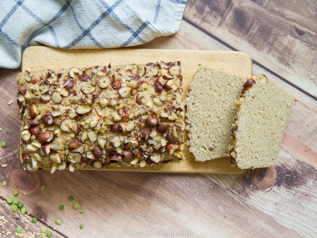 Pain aux grains de millet - riz complet - pois cassés, sans gluten, cuit vapeur