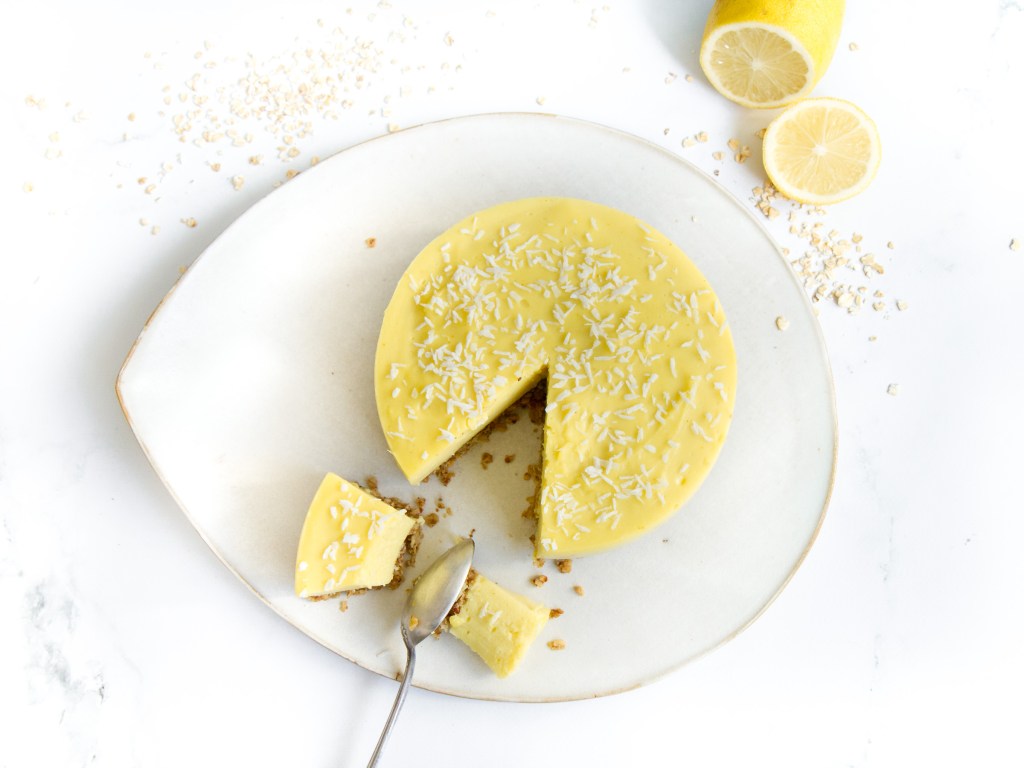 Entremet au citron (base aux flocons d'avoine) - vegan, sans gluten