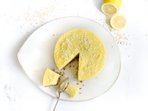 Entremet au citron (base aux flocons d'avoine) - vegan, sans gluten