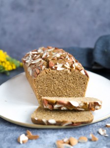 Cake à l'orange et au sarrasin, cuit vapeur (vegan et sans gluten)
