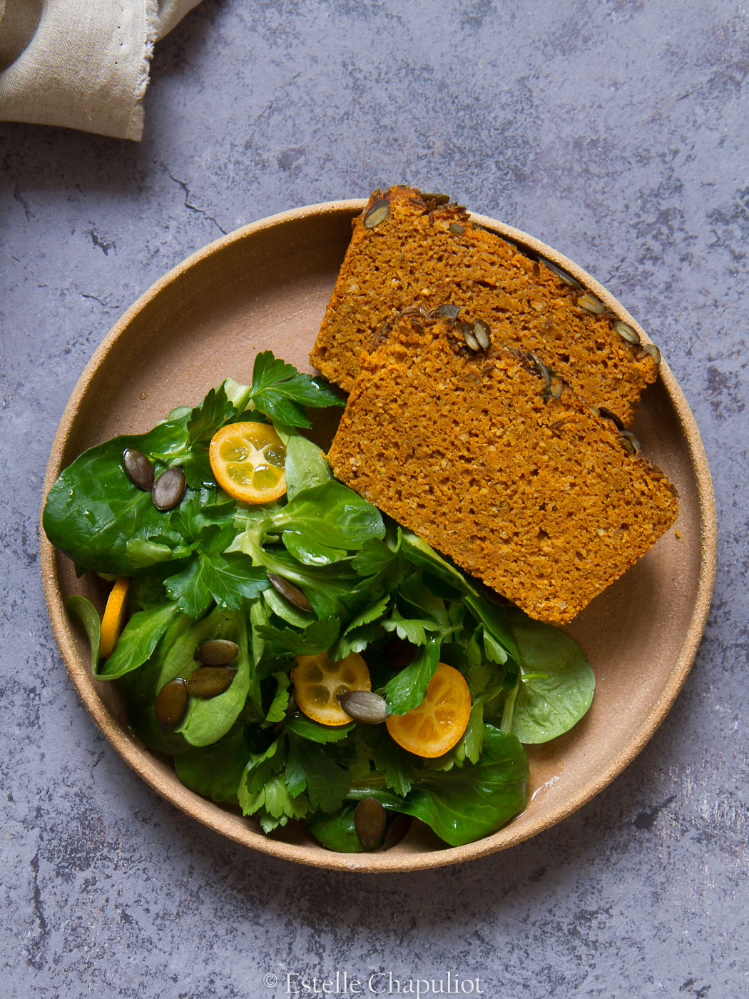 Cake aux lentilles corail et au curry façon dhal (vegan et sans gluten)