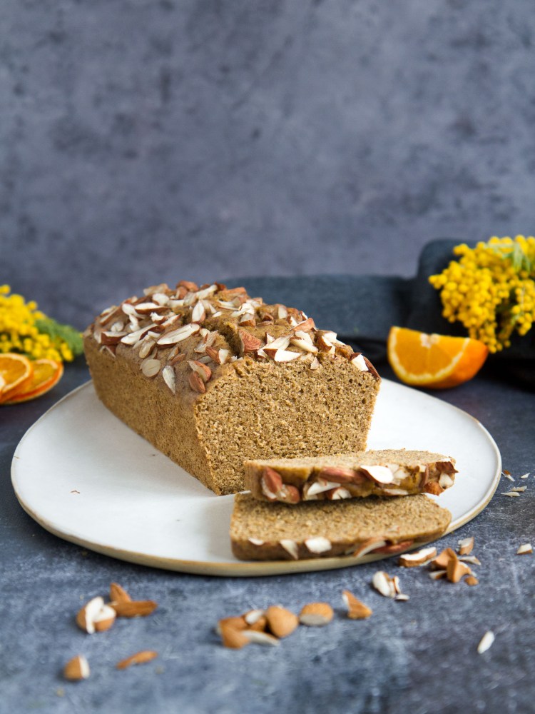 Cake à l'orange et au sarrasin (vapeur, sans gluten, vegan)