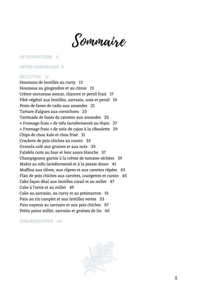 Sommaire ebook Apéros Veggies : cake façon dhal