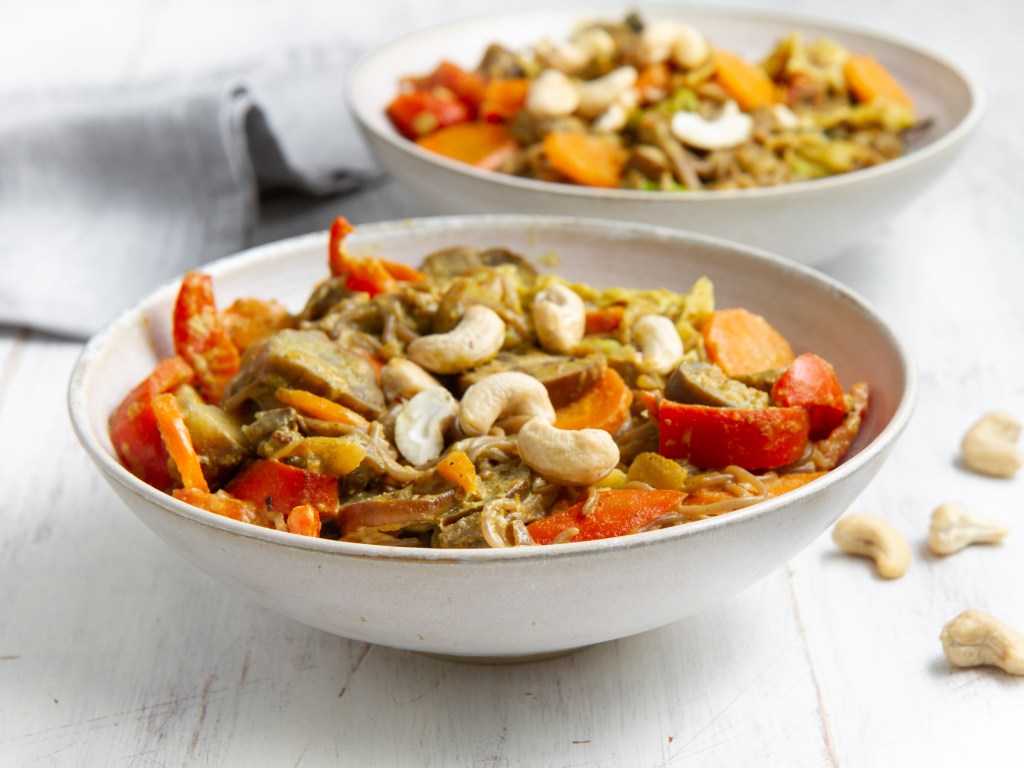 Pad thaï aux légumes de saison (vegan, sans gluten)