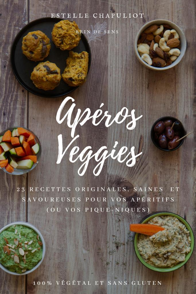 Couverture ebook Apéros Veggies - Estelle Chapuliot