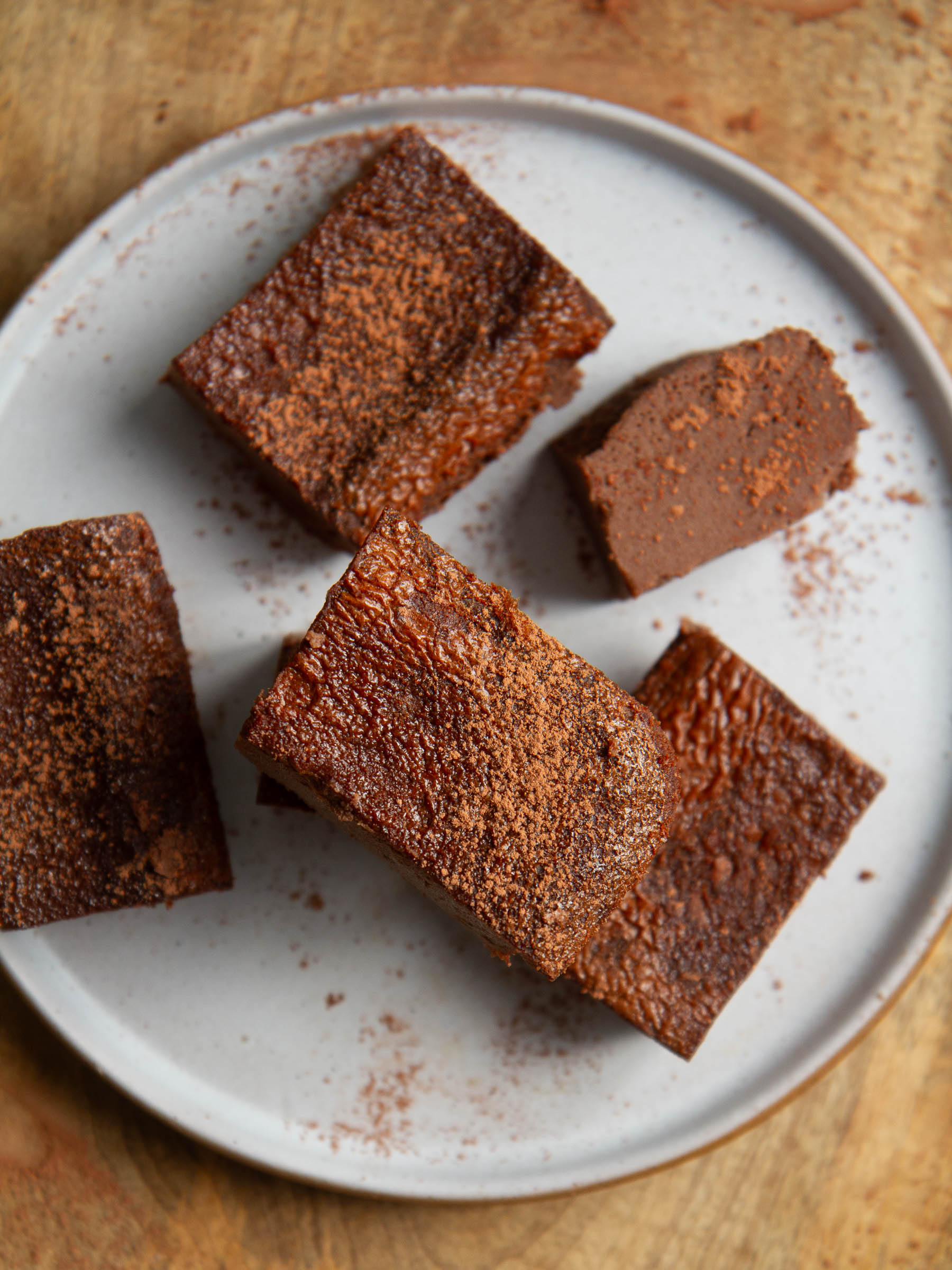 Flan au chocolat (sans lait et sans gluten)