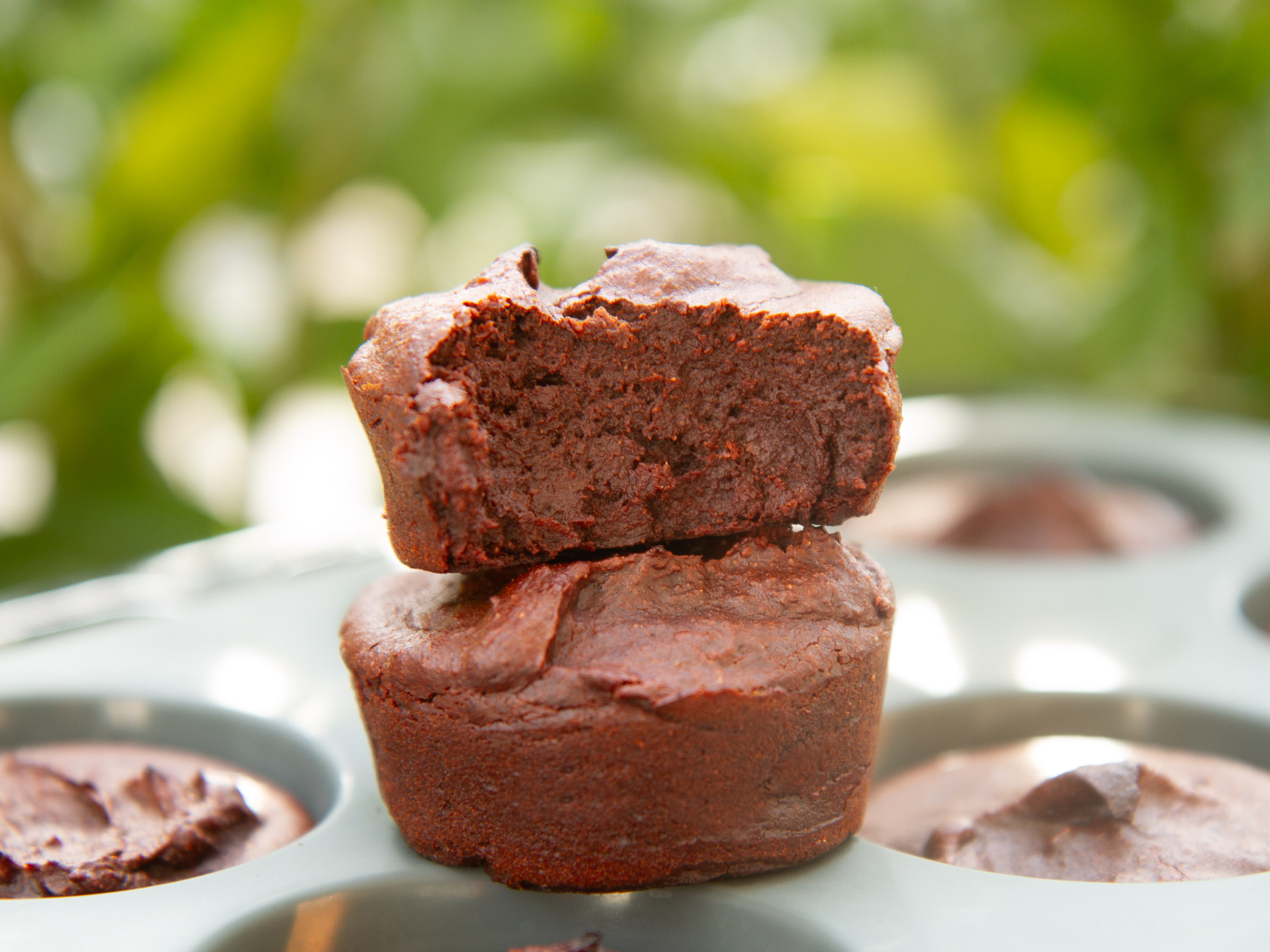Fondants au chocolat, à la cacahuète et au potimarron (vegan et sans gluten)