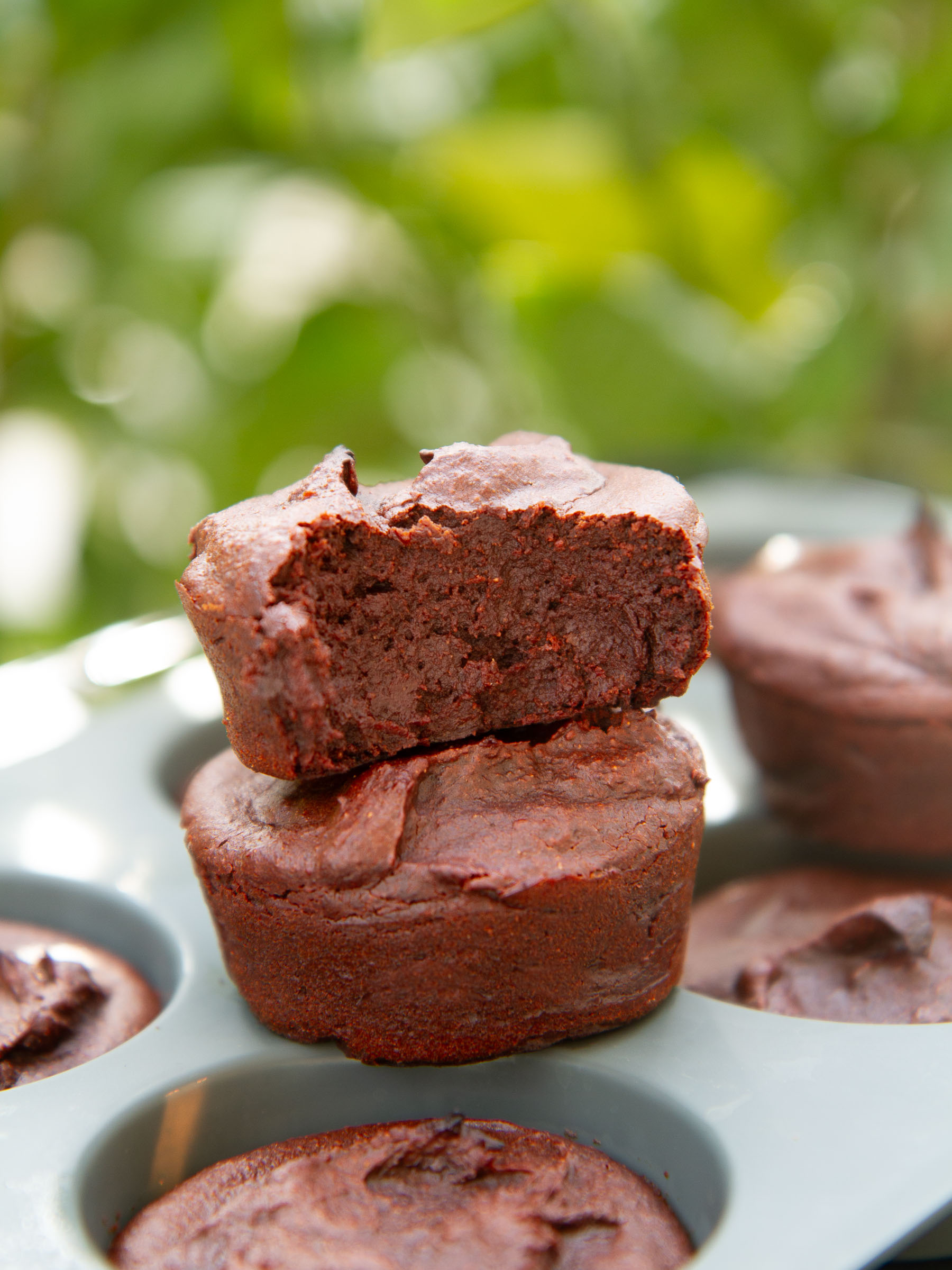 Fondants au chocolat, à la cacahuète et au potimarron (vegan et sans gluten)