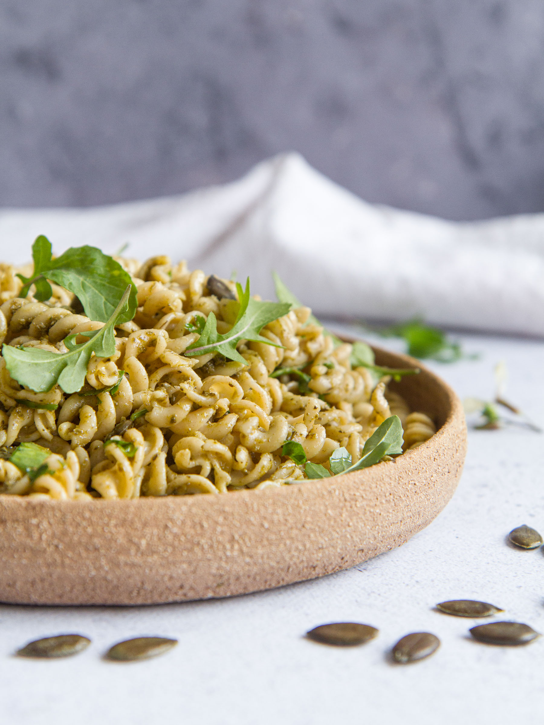 Pâtes de pois chiches à la sauce basilic (vegan et sans gluten)