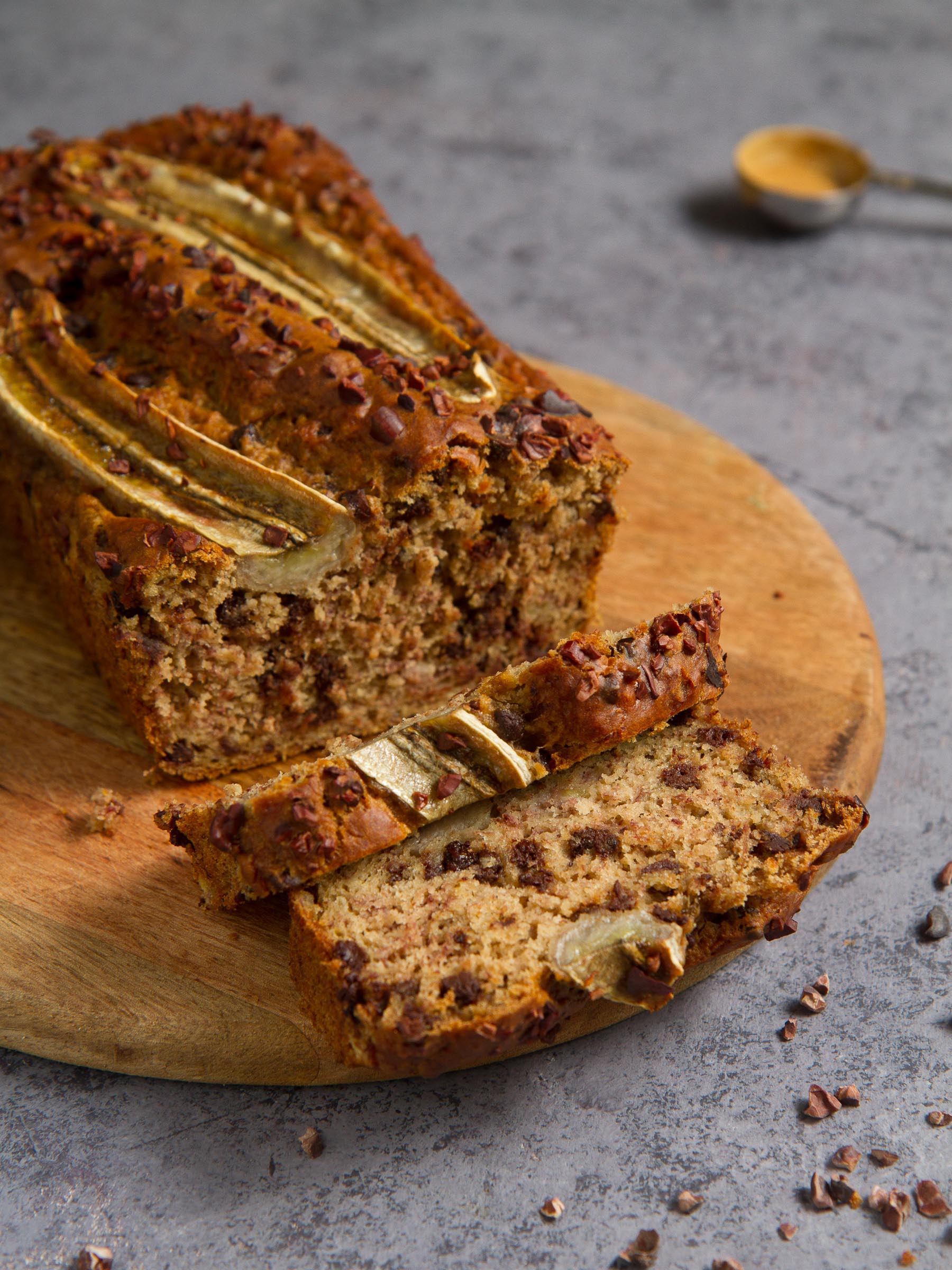 Banana bread aux pépites de chocolat (vegan et sans gluten)
