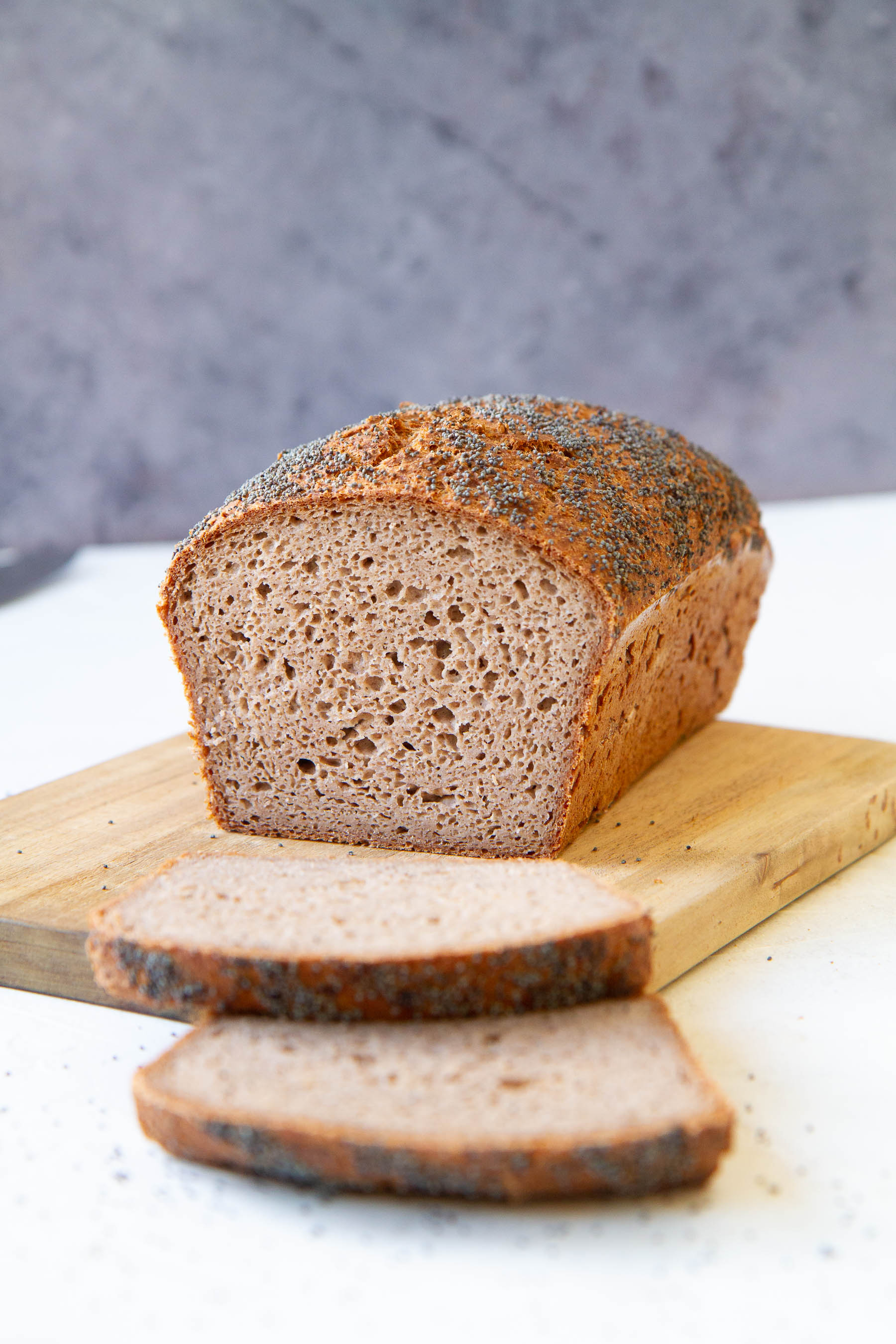 Pain sarrasin - sorgho (farines) fermenté à la levure (sans gluten)